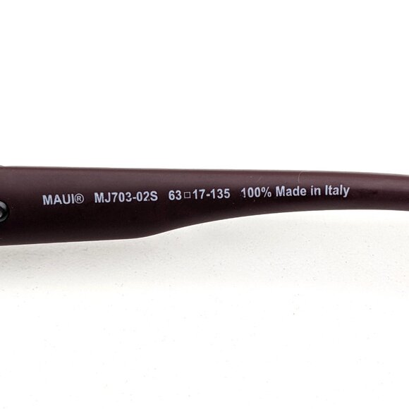 🕶️Made in Italy! Maui Jim OHIA MJ703-02S Pol. Sunglasses 63/17/135 | ALC417🕶️ - Picture 6 of 12